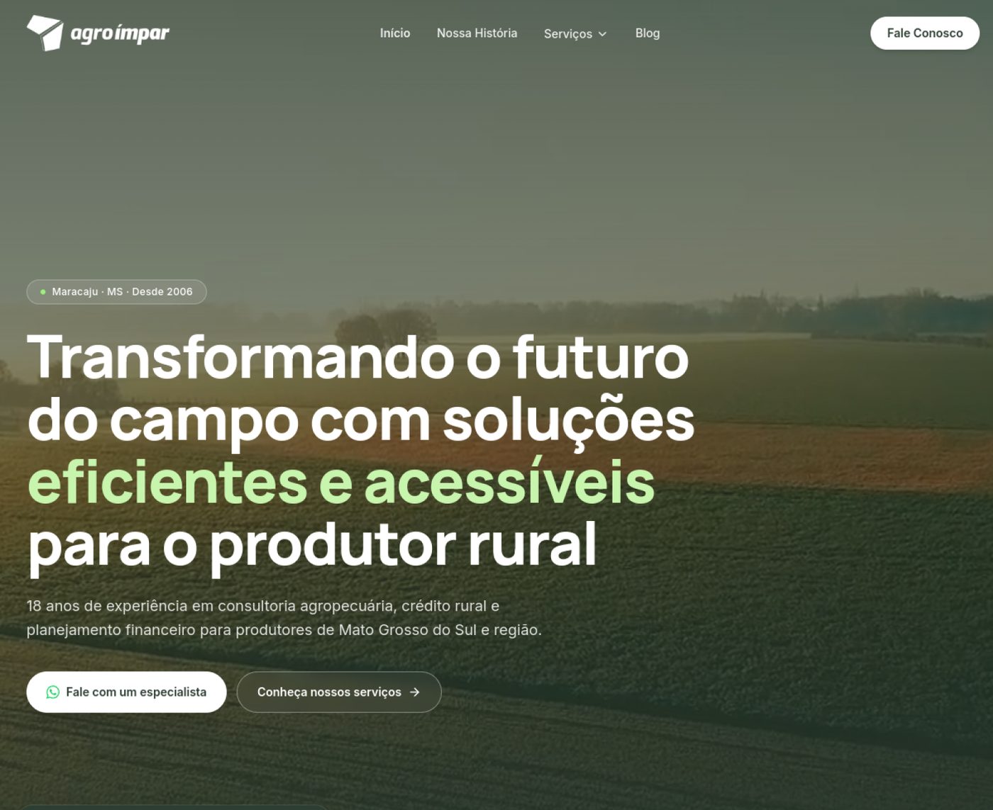 Site da Agroímpar